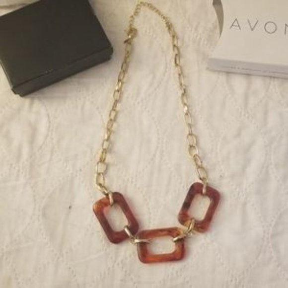 Avon Fade To Dusk Link Tortoiseshell Necklace 🎁 - Picture 3 of 3
